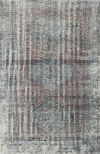 Machine Washable Traditional Ash Gray Rug, wshtr2104