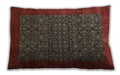 Traditional Classic Rectangular Saffron Red Lumbar Throw Pillow, 13 inch by 19 inch, lbtr2105
