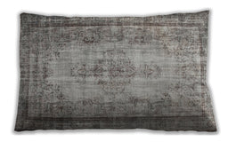 Traditional Classic Rectangular Sandstone Brown Lumbar Throw Pillow, 13 inch by 19 inch, lbtr2106