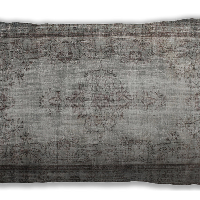 Traditional Classic Rectangular Sandstone Brown Lumbar Throw Pillow, 13 inch by 19 inch, lbtr2106