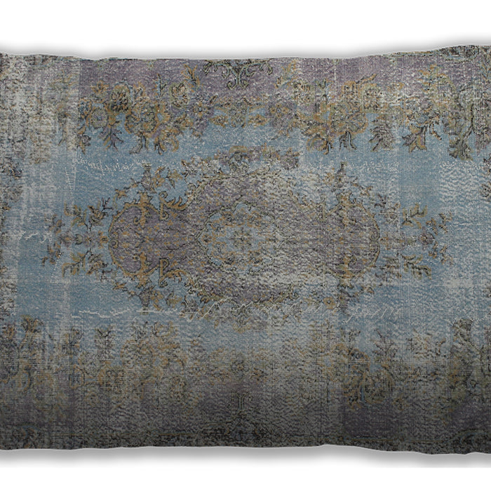 Traditional Classic Rectangular Sandstone Brown Lumbar Throw Pillow, 13 inch by 19 inch, lbtr2107