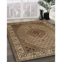 Traditional Brown Medallion Rug, tr2108