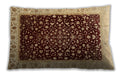Traditional Classic Rectangular Saffron Red Lumbar Throw Pillow, 13 inch by 19 inch, lbtr2109