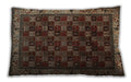 Traditional Classic Rectangular Dark Almond Brown Lumbar Throw Pillow, 13 inch by 19 inch, lbtr210