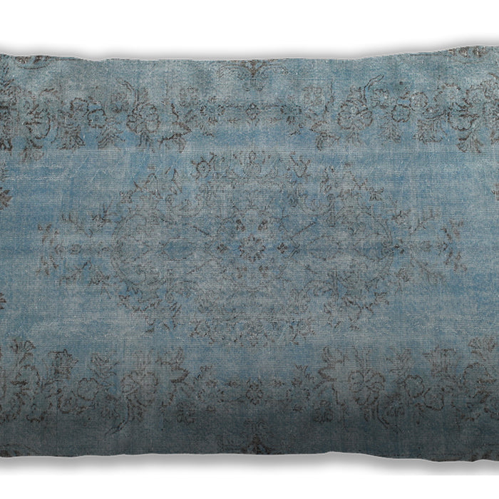 Traditional Classic Rectangular Light Slate Gray Lumbar Throw Pillow, 13 inch by 19 inch, lbtr2115