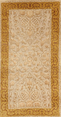 Machine Washable Traditional Orange Rug, wshtr2116