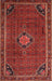 Machine Washable Traditional Red Rug, wshtr2117