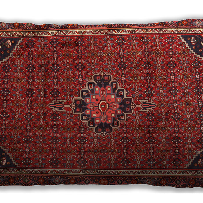 Traditional Classic Rectangular Red Lumbar Throw Pillow, 13 inch by 19 inch, lbtr2117