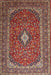 Traditional Saffron Red Medallion Rug, tr2119