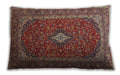 Traditional Classic Rectangular Saffron Red Lumbar Throw Pillow, 13 inch by 19 inch, lbtr2119