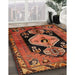 Machine Washable Traditional Orange Rug in a Family Room, wshtr211