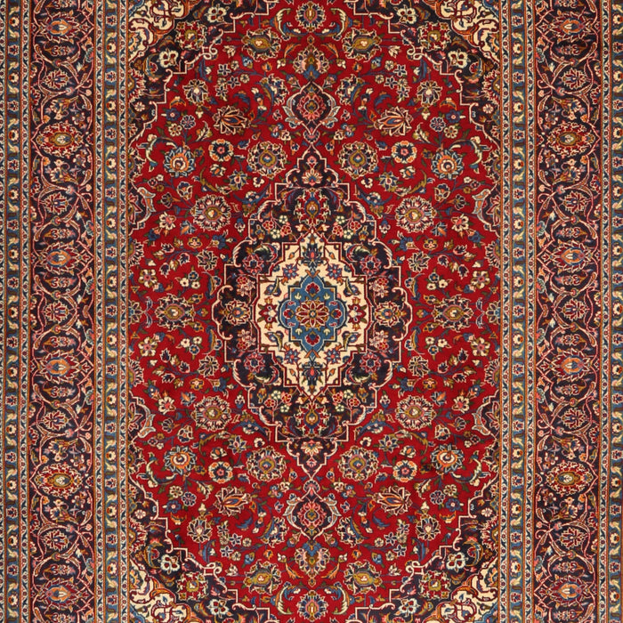 Machine Washable Traditional Saffron Red Rug, wshtr2120
