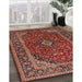 Machine Washable Traditional Saffron Red Rug in a Family Room, wshtr2122