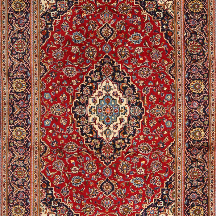 Traditional Orange Brown Medallion Rug, tr2123