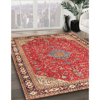 Traditional Sand Brown Persian Rug, tr2124