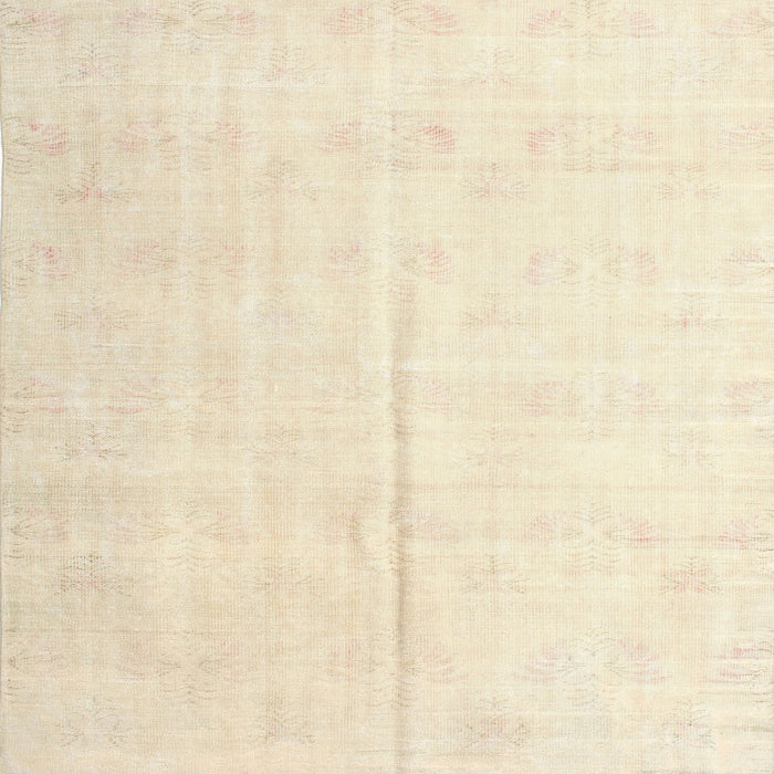 Square Traditional Deep Peach Orange Persian Rug, tr2125