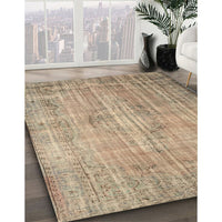 Traditional Dark Almond Brown Persian Rug, tr2127