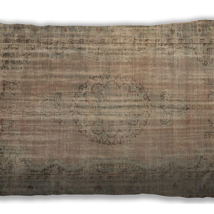 Traditional Classic Rectangular Dark Almond Brown Lumbar Throw Pillow, 13 inch by 19 inch, lbtr2127