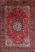 Traditional Dark Almond Brown Medallion Rug, tr2128