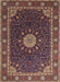 Traditional Orange Salmon Pink Medallion Rug, tr2129