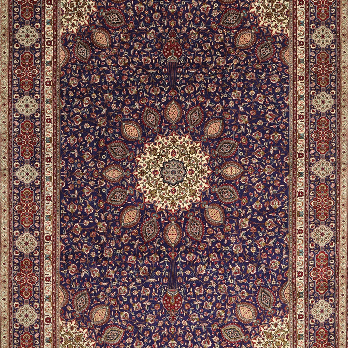 Traditional Orange Salmon Pink Medallion Rug, tr2129