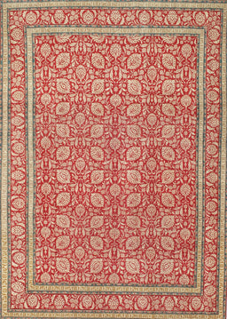 Machine Washable Traditional Red Rug, wshtr212