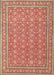 Machine Washable Traditional Red Rug, wshtr212