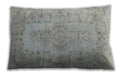 Traditional Classic Rectangular Silver Gray Lumbar Throw Pillow, 13 inch by 19 inch, lbtr2130