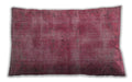 Traditional Classic Rectangular Dark Pink Lumbar Throw Pillow, 13 inch by 19 inch, lbtr2131