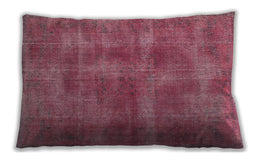 Traditional Classic Rectangular Dark Pink Lumbar Throw Pillow, 13 inch by 19 inch, lbtr2131