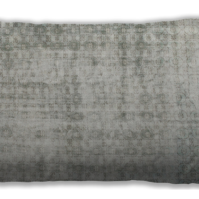 Traditional Classic Rectangular Gray Lumbar Throw Pillow, 13 inch by 19 inch, lbtr2132