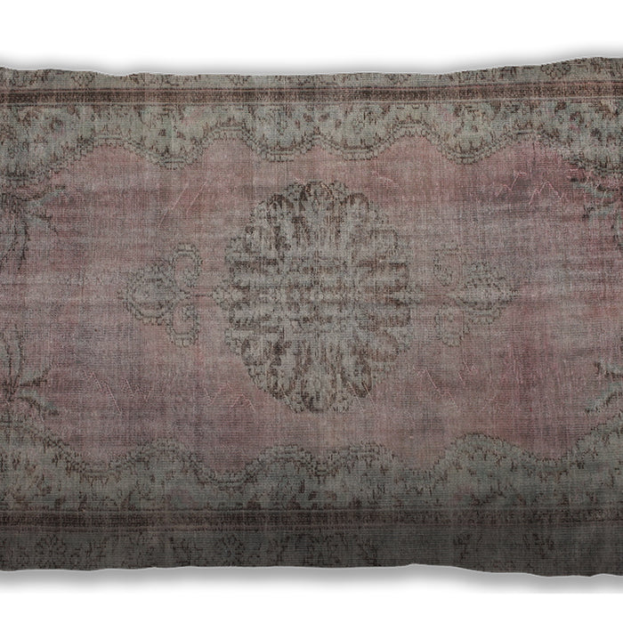 Traditional Classic Rectangular Rose Dust Purple Lumbar Throw Pillow, 13 inch by 19 inch, lbtr2133