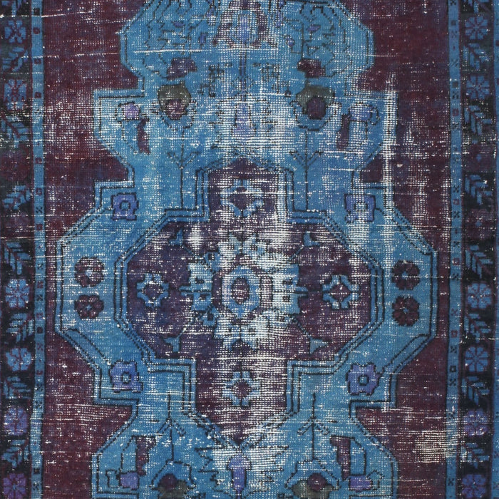 Machine Washable Traditional Steel Blue Rug, wshtr2134