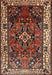 Machine Washable Traditional Peru Brown Rug, wshtr2138