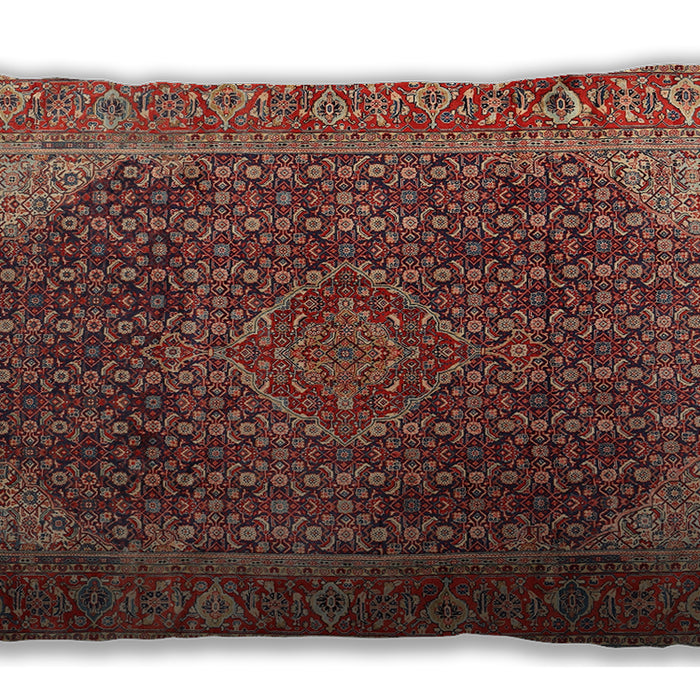 Traditional Classic Rectangular Saffron Red Lumbar Throw Pillow, 13 inch by 19 inch, lbtr2139