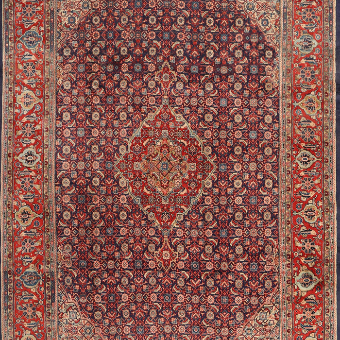 Traditional Saffron Red Persian Rug, tr2139