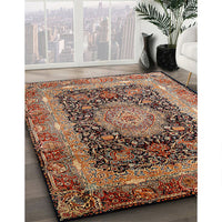 Traditional Light Copper Gold Persian Rug, tr213