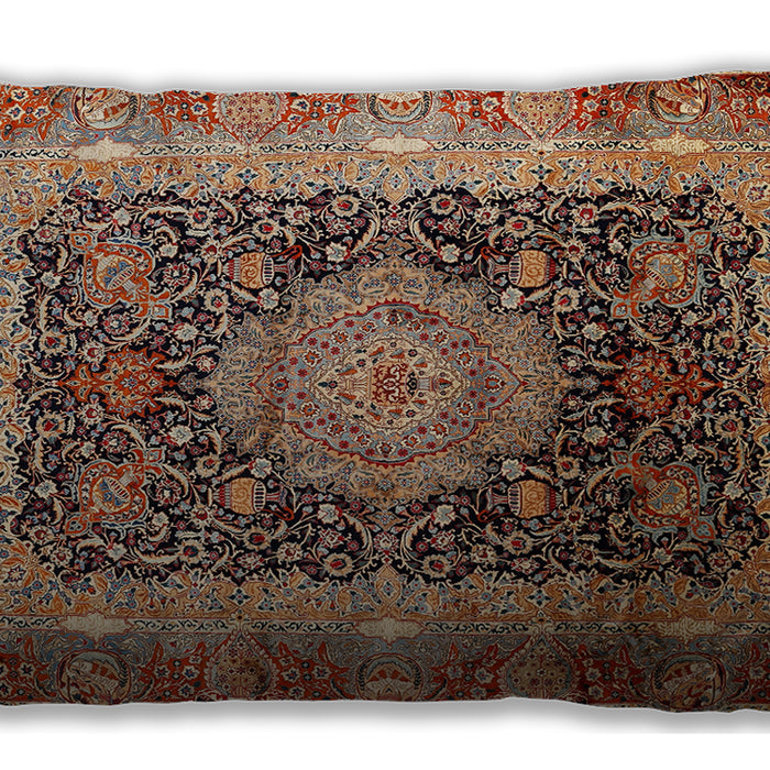 Traditional Classic Rectangular Light Copper Gold Lumbar Throw Pillow, 13 inch by 19 inch, lbtr213