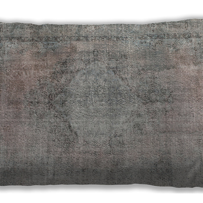 Traditional Classic Rectangular Pale Silver Gray Lumbar Throw Pillow, 13 inch by 19 inch, lbtr2141