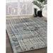 Traditional Cloud Gray Persian Rug in Family Room, tr2145