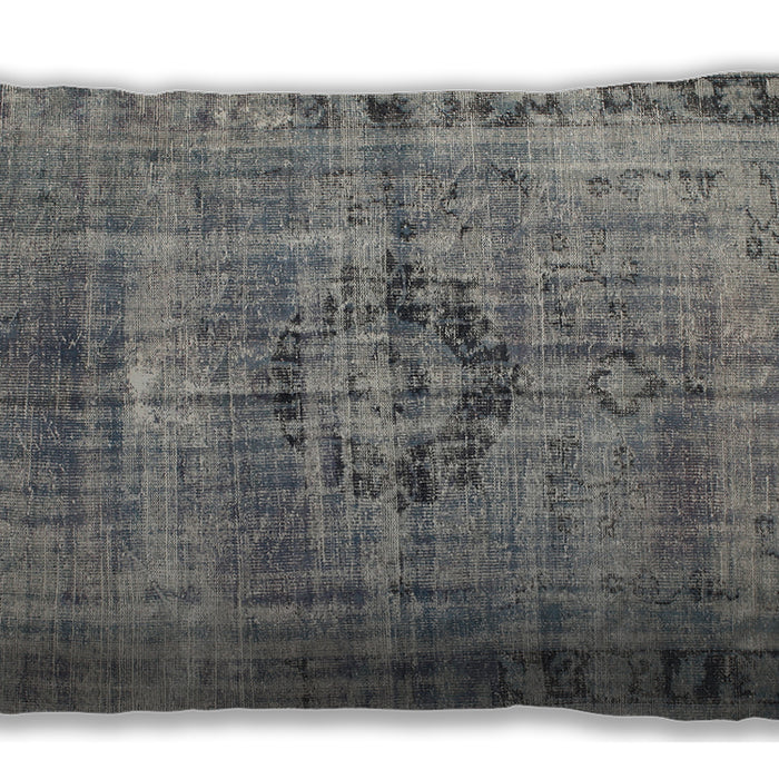 Traditional Classic Rectangular Cloud Gray Lumbar Throw Pillow, 13 inch by 19 inch, lbtr2145