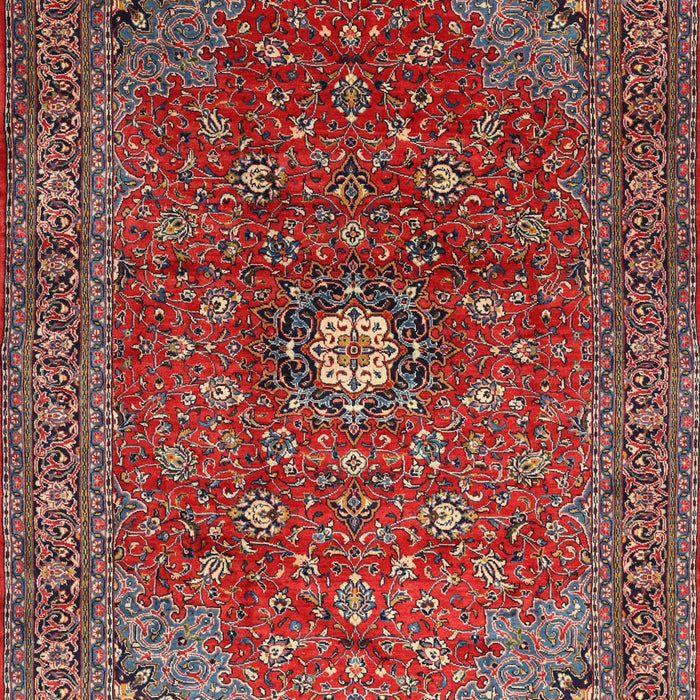 Traditional Dark Almond Brown Medallion Rug, tr2146