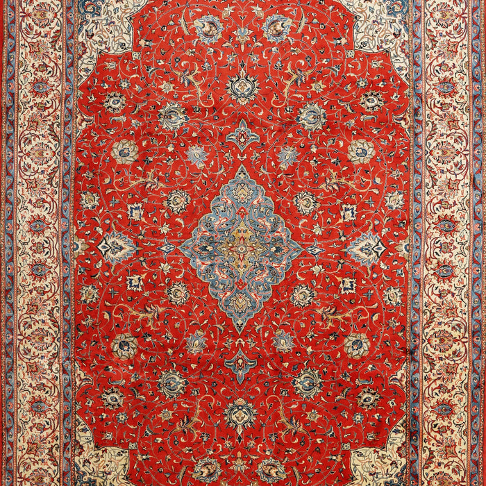 Machine Washable Traditional Red Rug, wshtr214