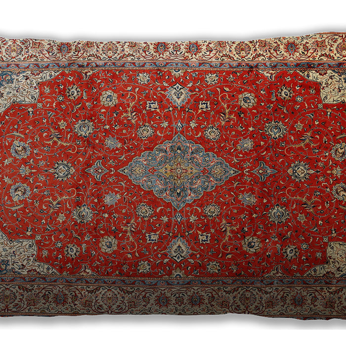 Traditional Classic Rectangular Red Lumbar Throw Pillow, 13 inch by 19 inch, lbtr214