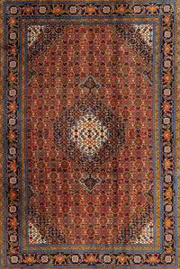 Machine Washable Traditional Deep Red Rug, wshtr2151