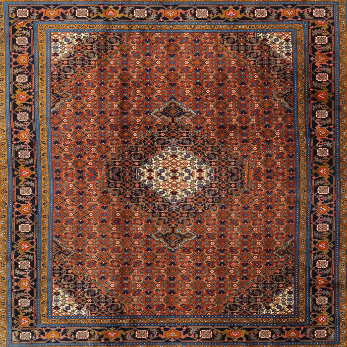 Round Machine Washable Traditional Deep Red Rug, wshtr2151