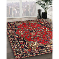 Traditional Dark Almond Brown Persian Rug, tr2152