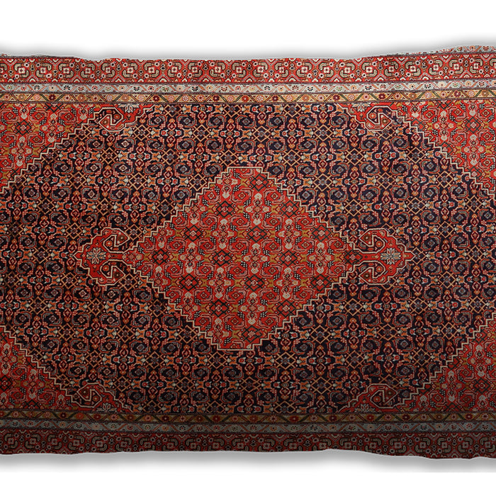 Traditional Classic Rectangular Sunrise Orange Lumbar Throw Pillow, 13 inch by 19 inch, lbtr2153
