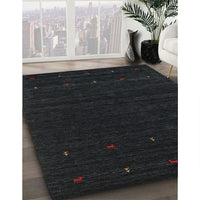 Traditional Gunmetal Green Persian Rug, tr2154