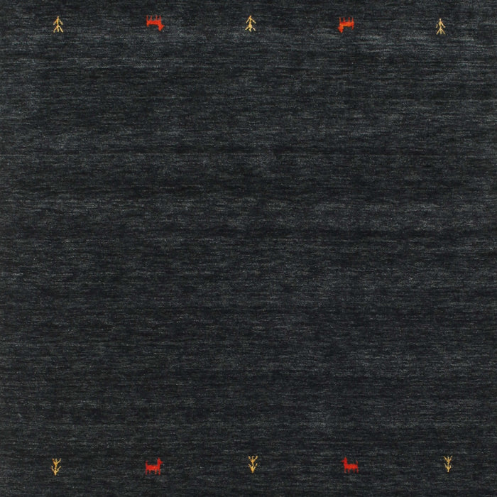 Machine Washable Traditional Gunmetal Green Rug, wshtr2154